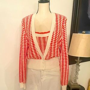 Anthropology orange set like new.